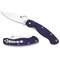 Spyderco 2024 Spyderco Military Model G-10 Dark Blue Cpm S110V Plain SPY-C36GPDBL - alternate 1